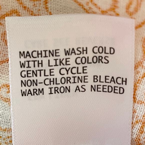 Artlier Nicole Miller Linen Blend Crop Top LG Postal Print Smocked Back Travel - Picture 7 of 8